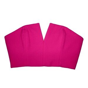 Revolve NBD Naven Twins Hot Pink Bandeau Corset Bustier Strapless Neon Top Small